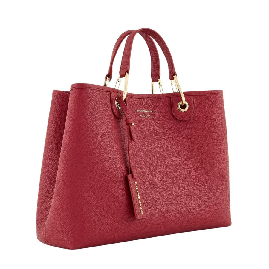 Emporio Armani Medium MyEA Bordeaux Tote Bag