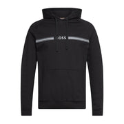 BOSS Logo Print Black Authentic Hoodie