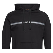 BOSS Logo Print Black Authentic Hoodie