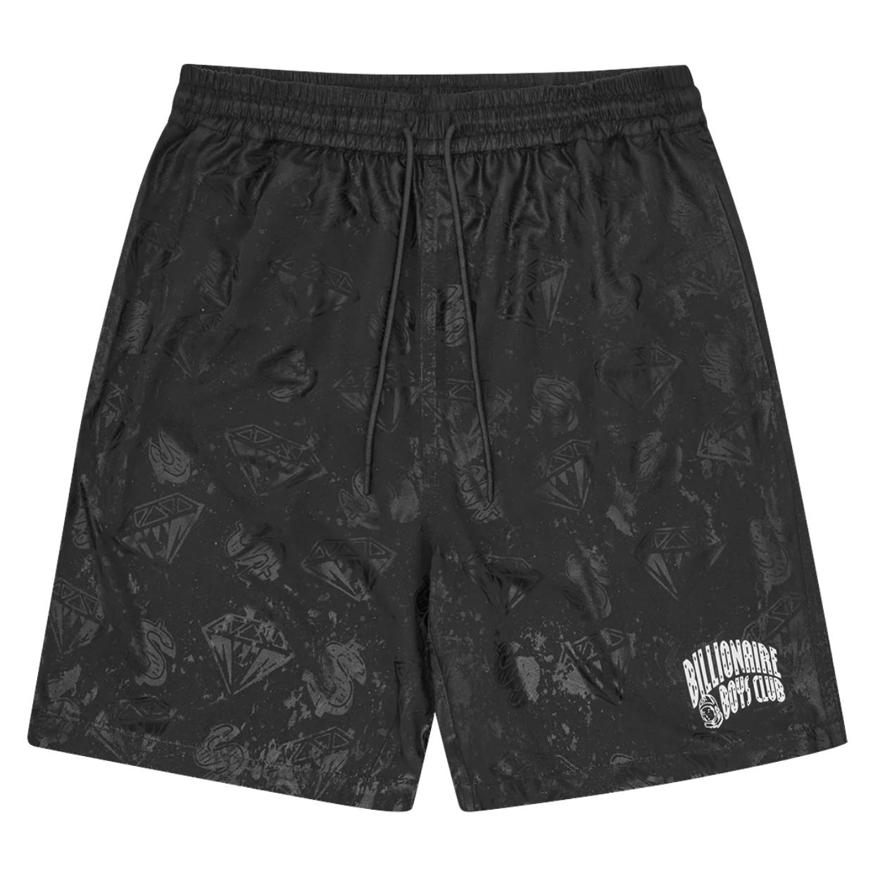 Billionaire Boys Club Diamonds & Dollars Water Reactive Black Swim Shorts