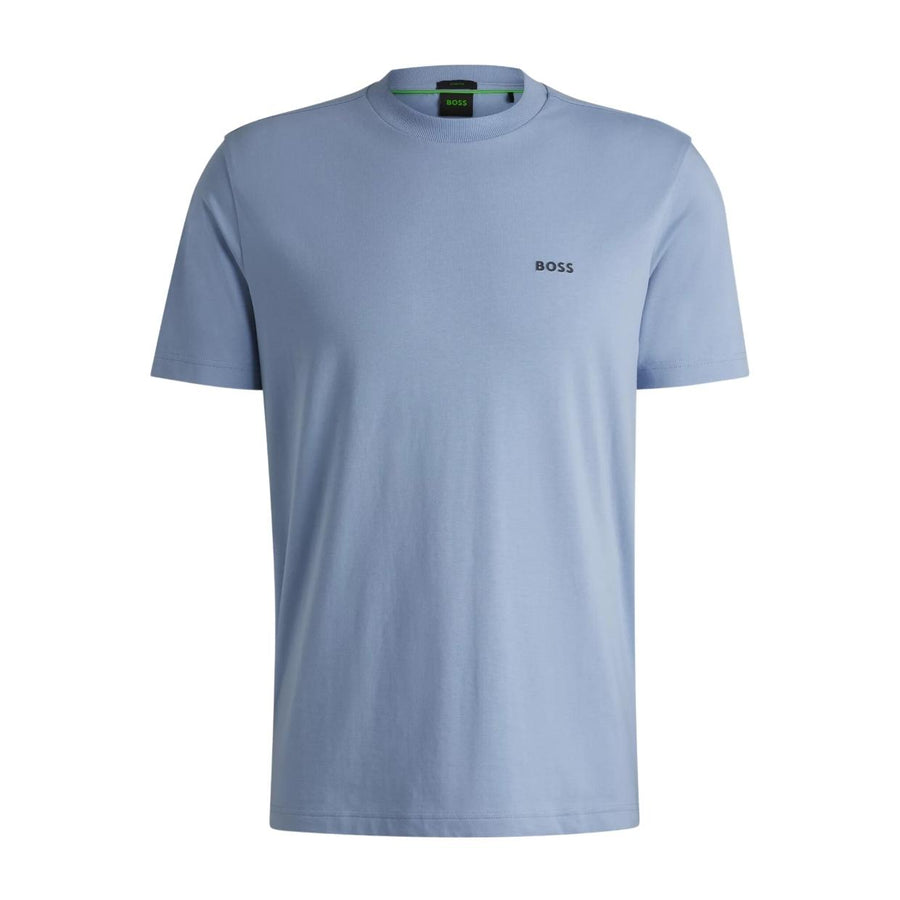 BOSS Contrast Logo Light Blue T-Shirt