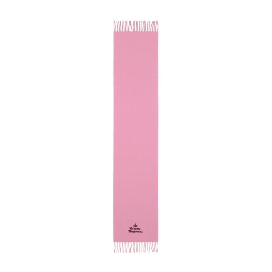 Vivienne Westwood Embroidered Logo Pink Scarf