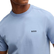 BOSS Contrast Logo Light Blue T-Shirt