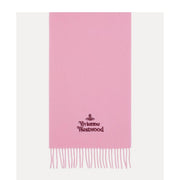 Vivienne Westwood Embroidered Logo Pink Scarf