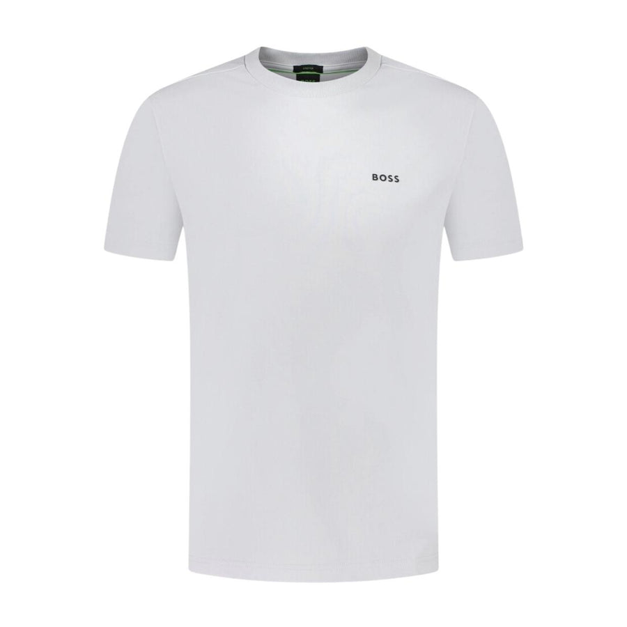 BOSS Contrast Logo Light Grey T-Shirt