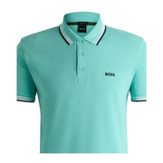 BOSS Logo Paddy Turquoise Polo Shirt