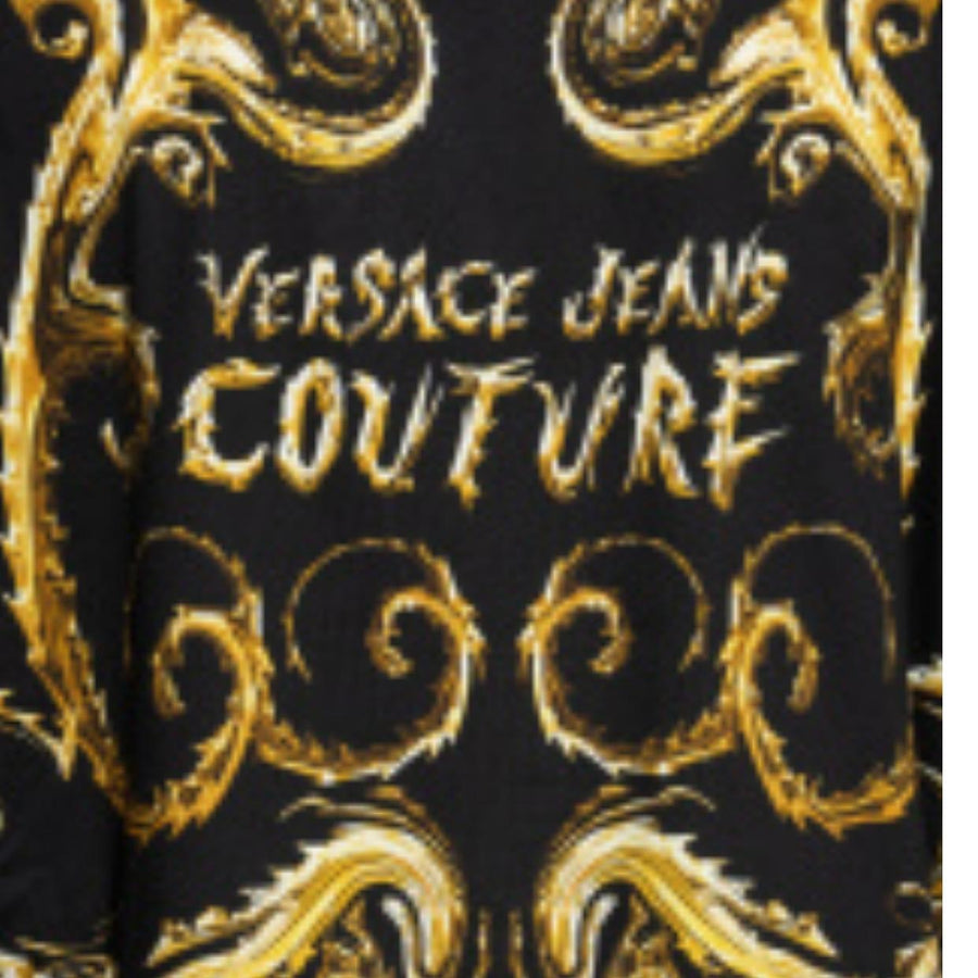 Versace Jeans Couture Chrome Couture Black Polo Shirt