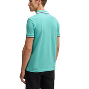 BOSS Logo Paddy Turquoise Polo Shirt