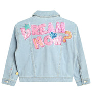 Billieblush Embroidered Sequin Denim Jacket