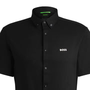 BOSS B Motion Regular Fit Short Sleeve Black Shirt