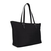 Emporio Armani Eagle Plaque Black Nylon Tote Bag