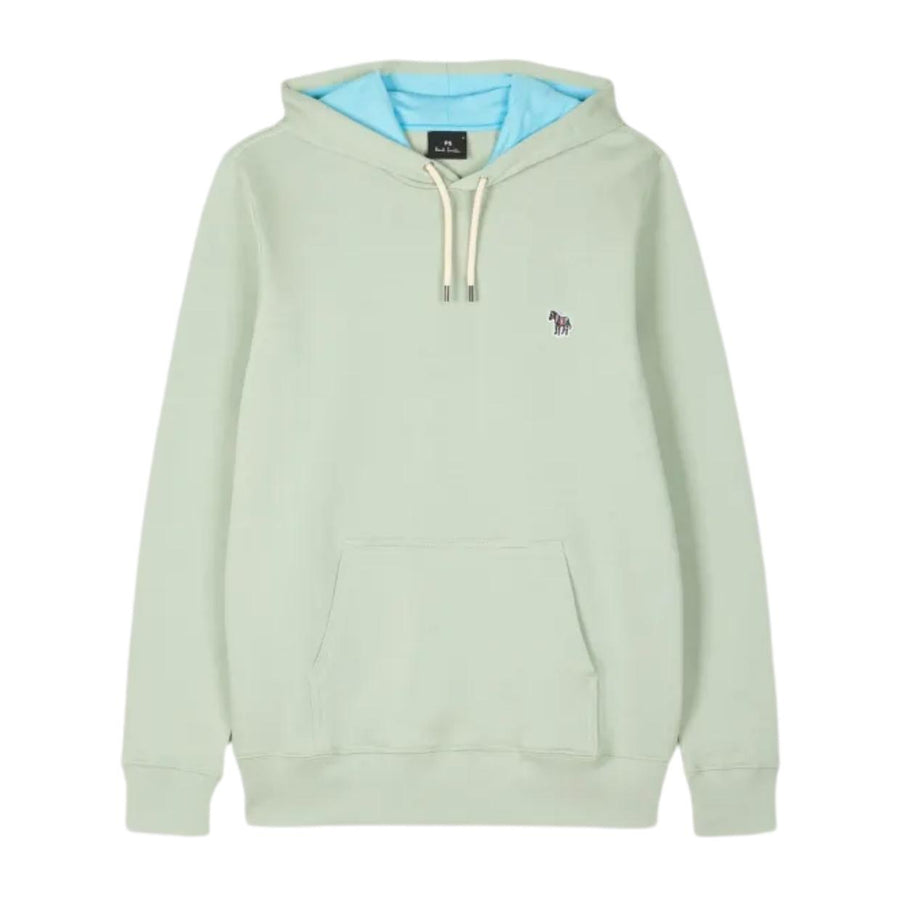 Paul Smith Zebra Logo Patch Saga Green Hoodie