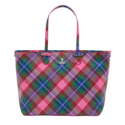 Vivienne Westwood Colette Candy Tartan Print Tote Bag