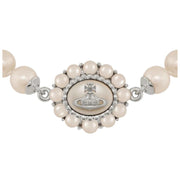 Vivienne Westwood Amaya Platinum/Creamrose Large Pearl Necklace