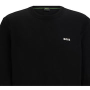 BOSS Ever-X_CN Logo Print Black Sweatshirt