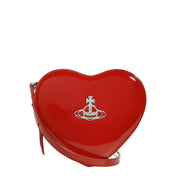 Vivienne Westwood Red Shiny Patent Louise Heart Crossbody Bag