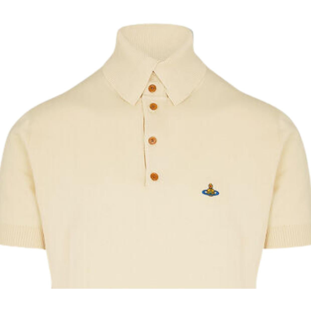 Vivienne Westwood Off-White Cashmere Alex Polo Shirt