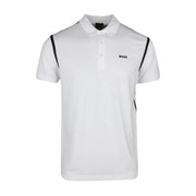 BOSS Paddy Tape White Polo Shirt