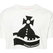 Vivienne Westwood Printed Sunken Orb Classic White T-Shirt