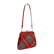 Vivienne Westwood Harris Tweed Tartan Kilt Red Clutch