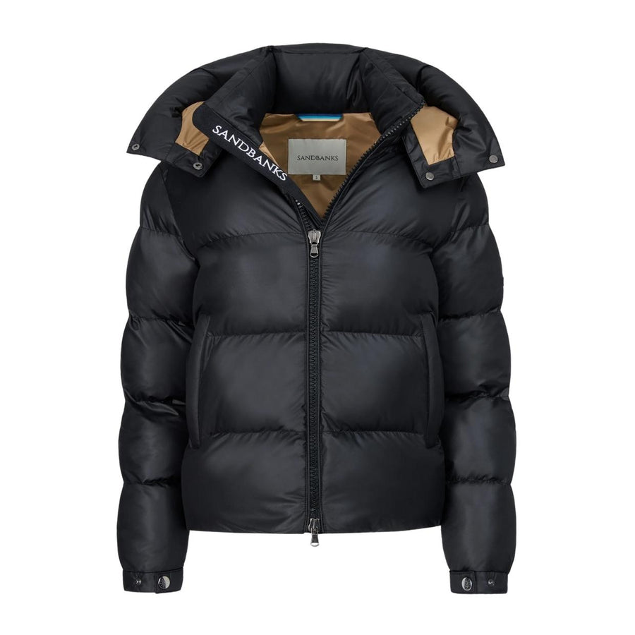 Sandbanks Aurora Black Womens Puffer Jacket