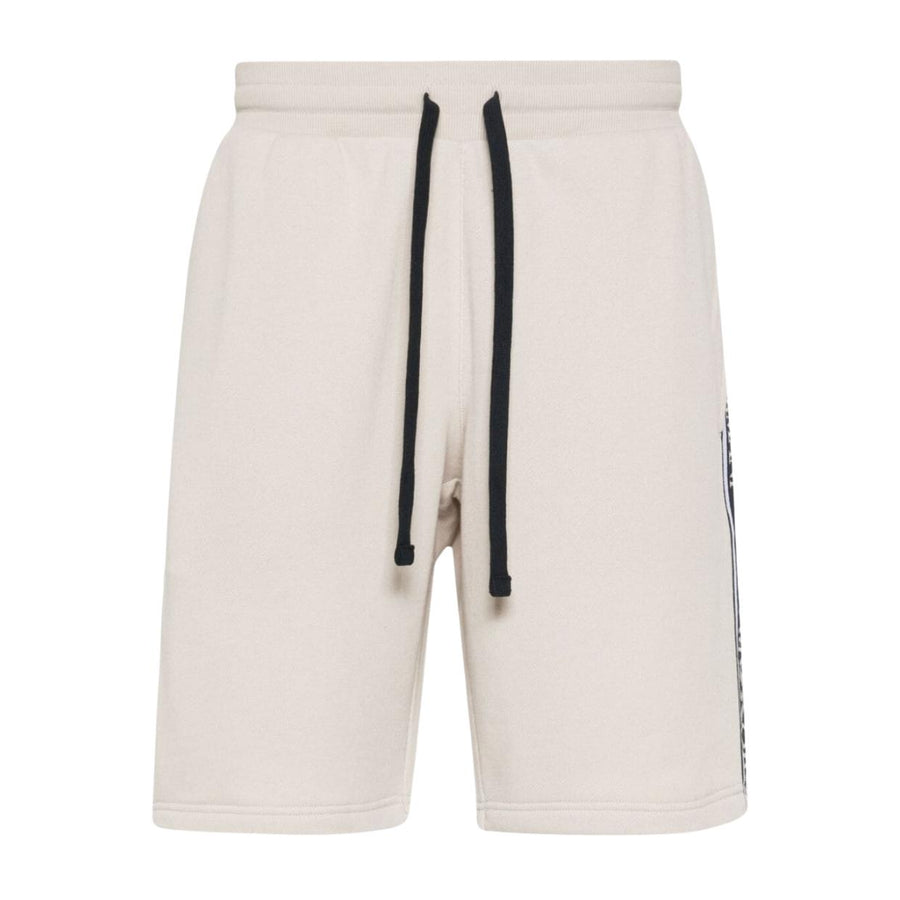 Emporio Armani Bodywear Logo Tape Beige Sweat Shorts