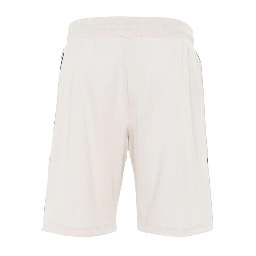 Emporio Armani Bodywear Logo Tape Beige Sweat Shorts