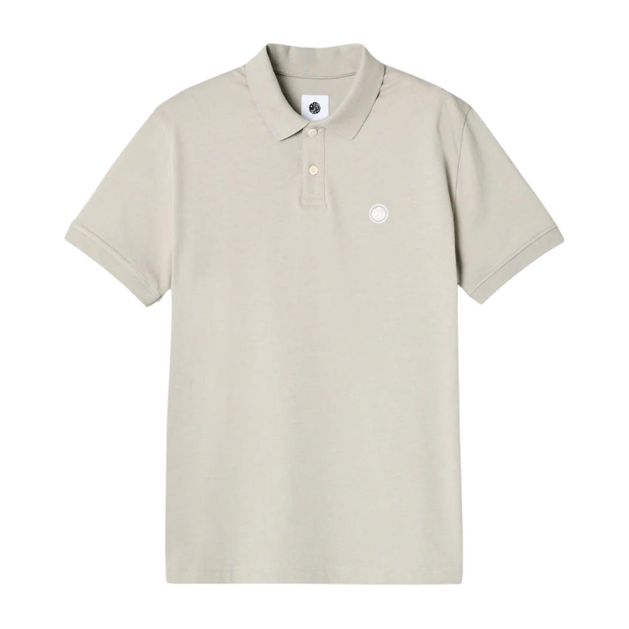 Pretty Green Embroidered Logo Jerry Smoke Grey Polo Shirt