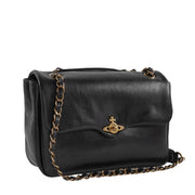 Vivienne Westwood Anita Black Chain Shoulder Bag