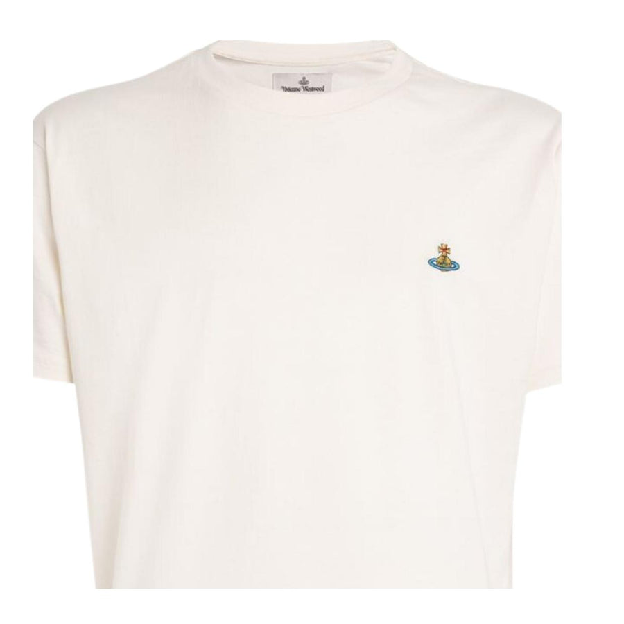 Vivienne Westwood Multicoloured Orb Logo Classic White T-Shirt