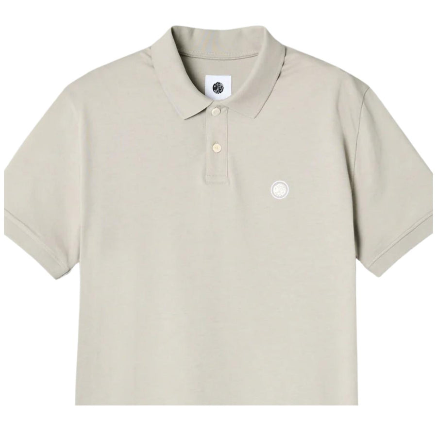 Pretty Green Embroidered Logo Jerry Smoke Grey Polo Shirt