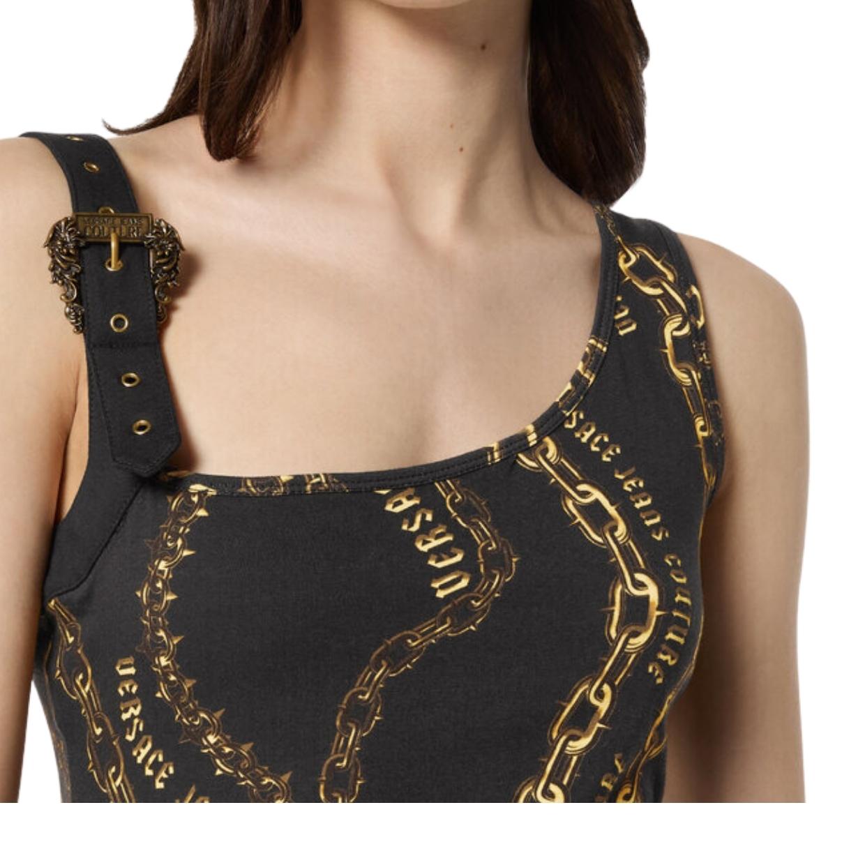 Versace Jeans Couture Chain Couture Midi Dress