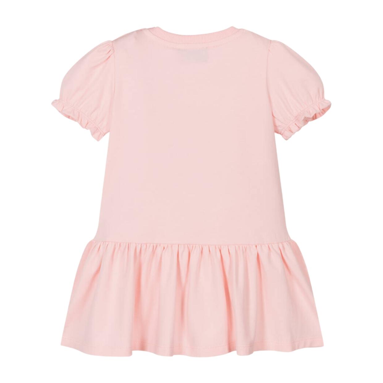 Moschino Baby Pink Teddy Bear Motif Dress