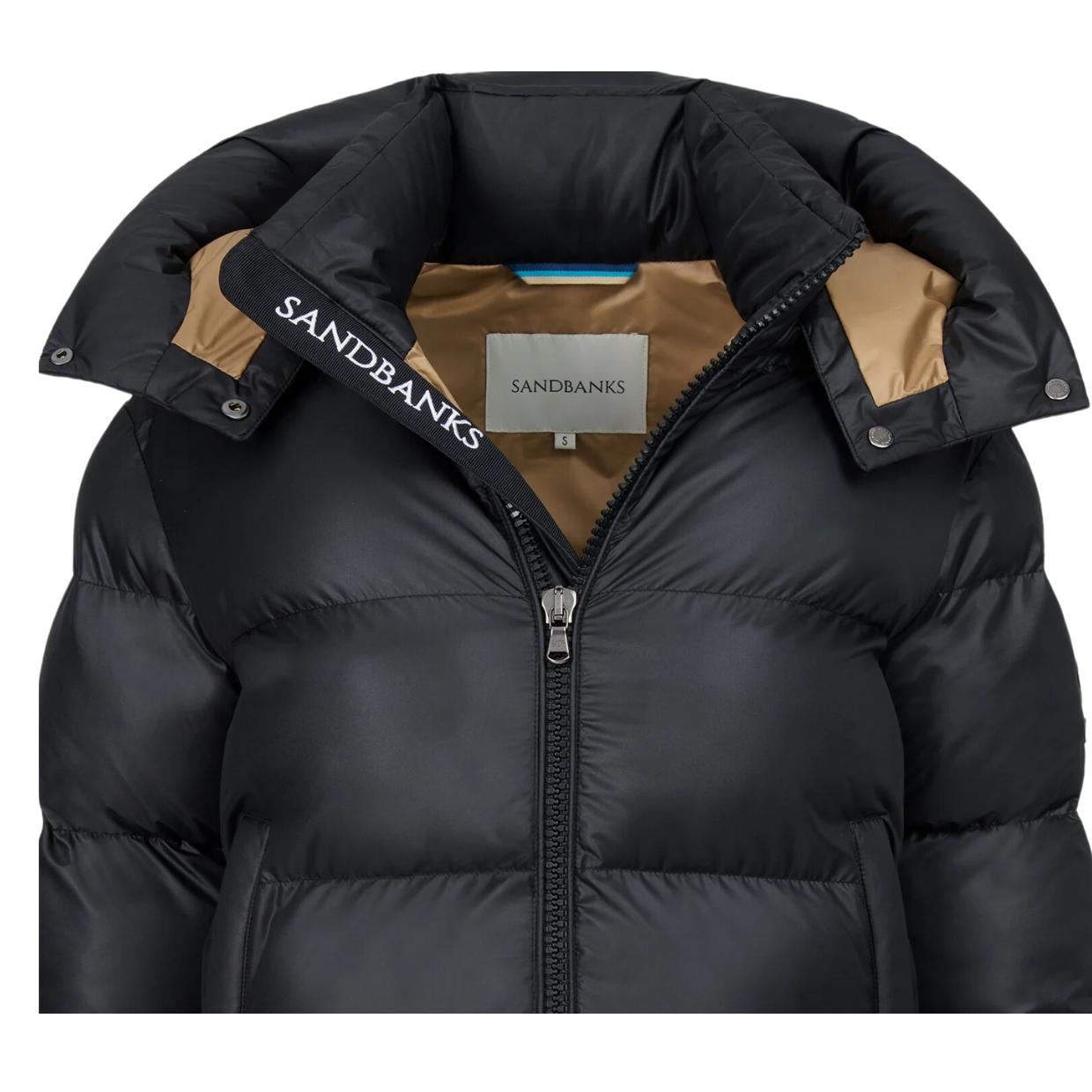 Sandbanks Aurora Black Womens Puffer Jacket