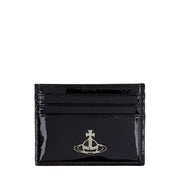 Vivienne Westwood Black Shiny Patent Flat Card Holder