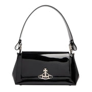 Vivienne Westwood Black Patent Leather Medium Hazel Handbag