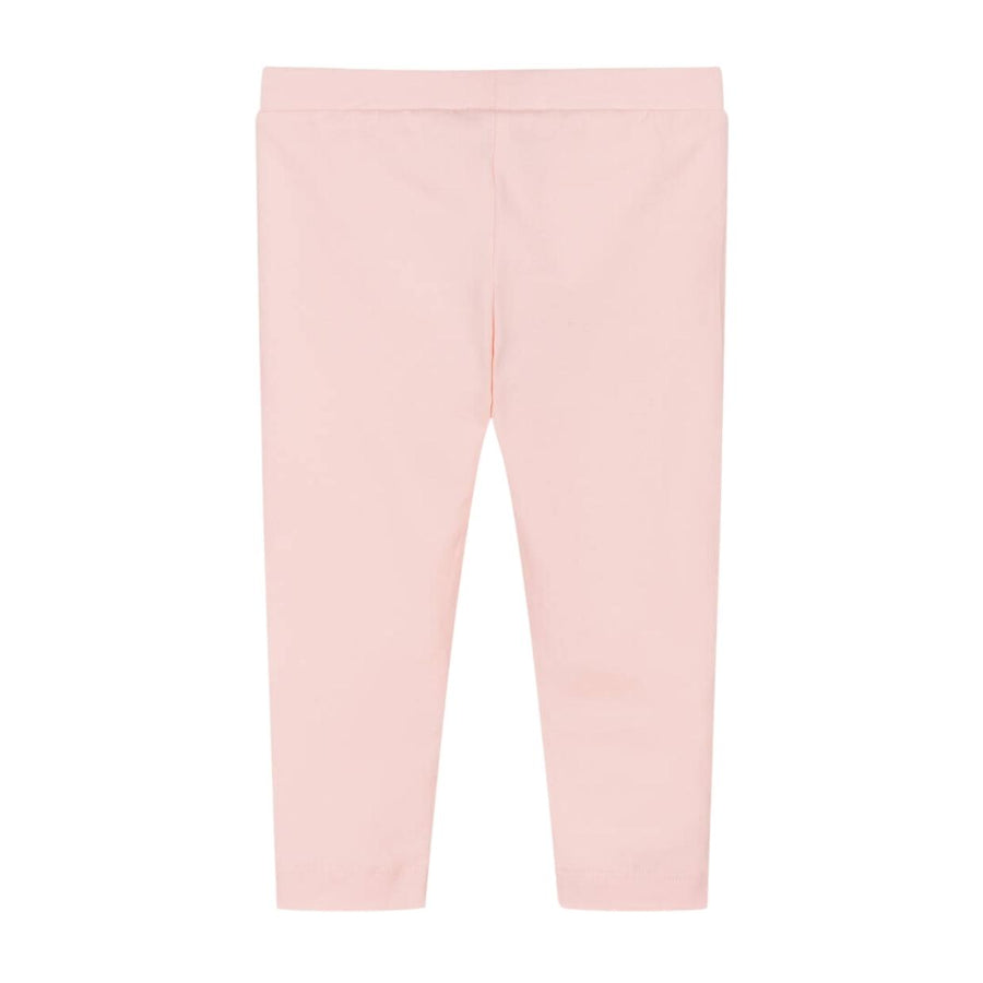 Moschino Baby Teddy Bear Logo Pink Leggings