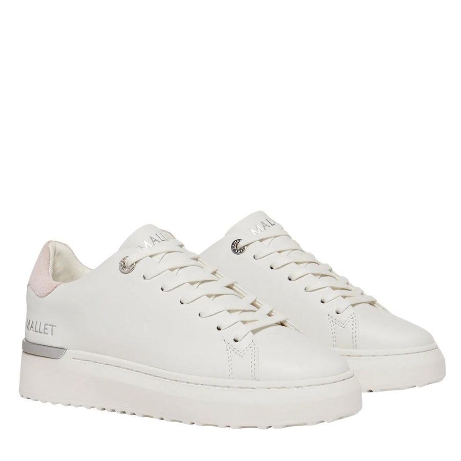 Miss Mallet White & Pink Tab GRFTR Lite Trainers