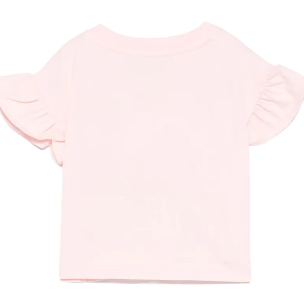 Moschino Baby Teddy Bear Logo Pink T-Shirt