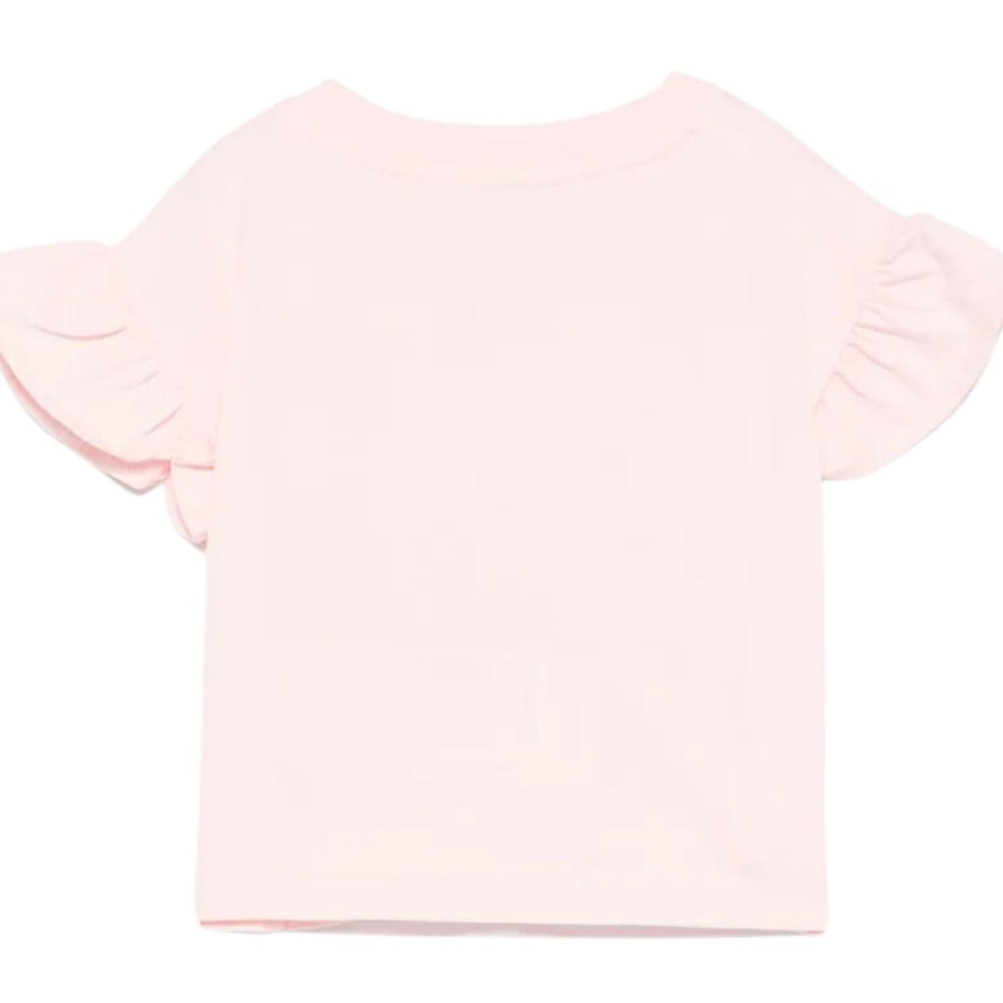 Moschino Baby Teddy Bear Logo Pink T-Shirt