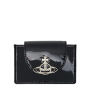 Vivienne Westwood Black Patent Flap Card Holder