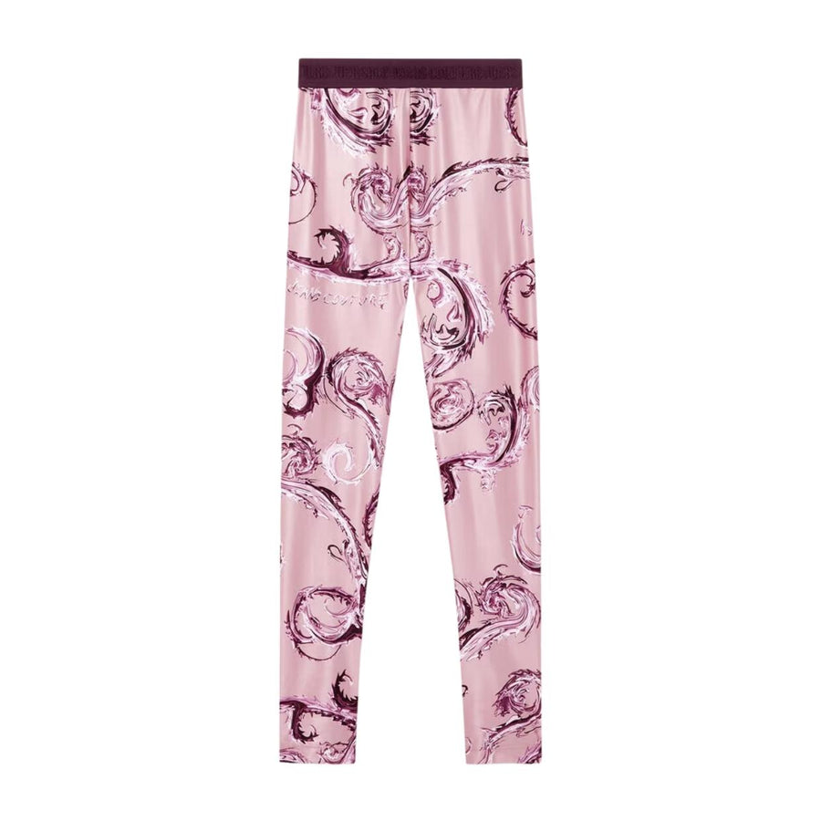 Versace Jeans Couture Chrome Couture Print Pink Leggings