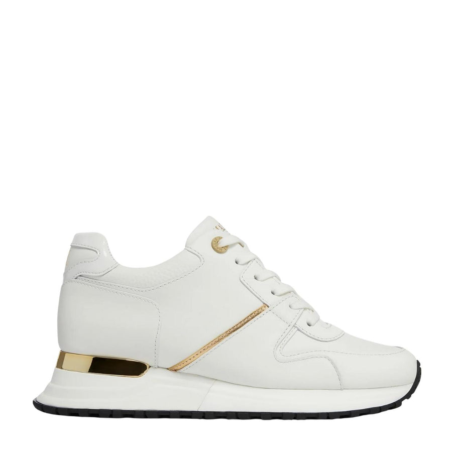 Miss Mallet Almorah White Gold Trainers