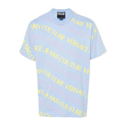 Versace Jeans Couture All-Over Print Logo Blue T-Shirt