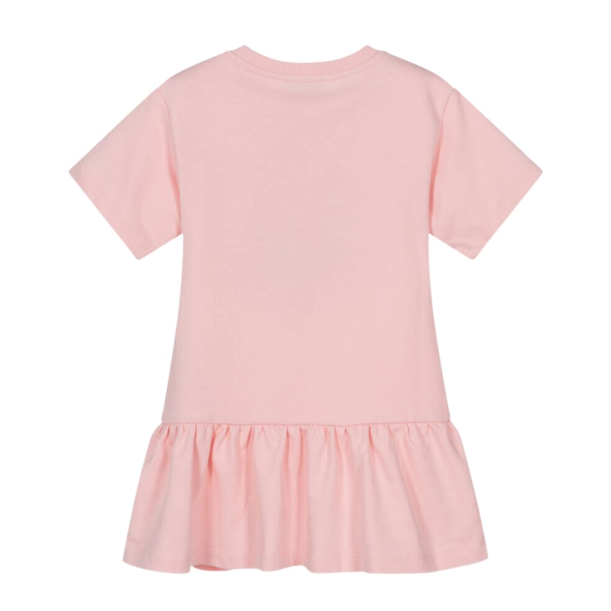 Moschino Kids Teddy Bear Logo Pink Dress