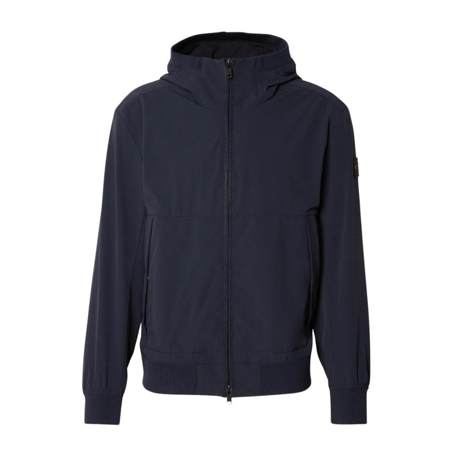 BOSS Oloco Regular Fit Softshell Navy Jacket