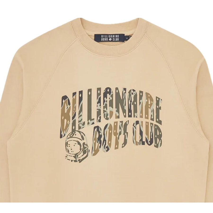 Billionaire Boys Club Camo Arch Logo Sand Sweatshirt