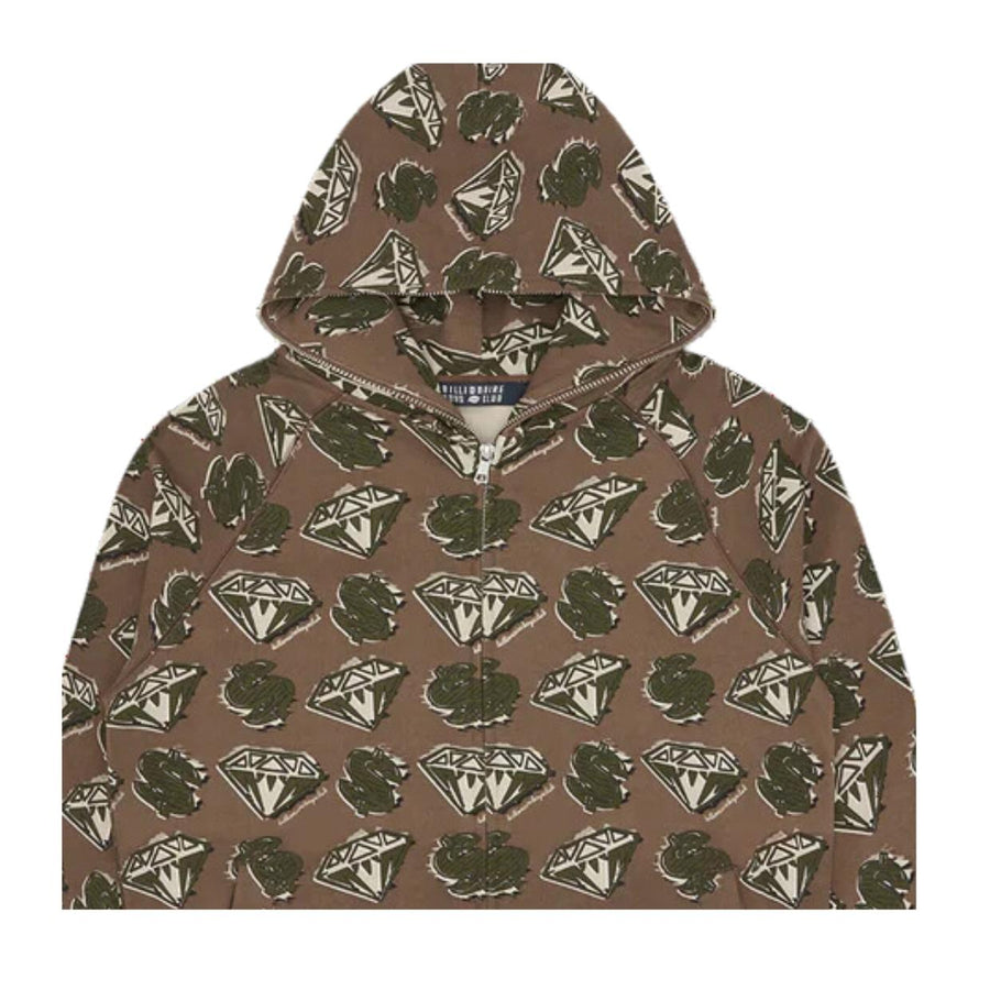 Billionaire Boys Club Diamonds & Dollars Khaki Zip Hoodie