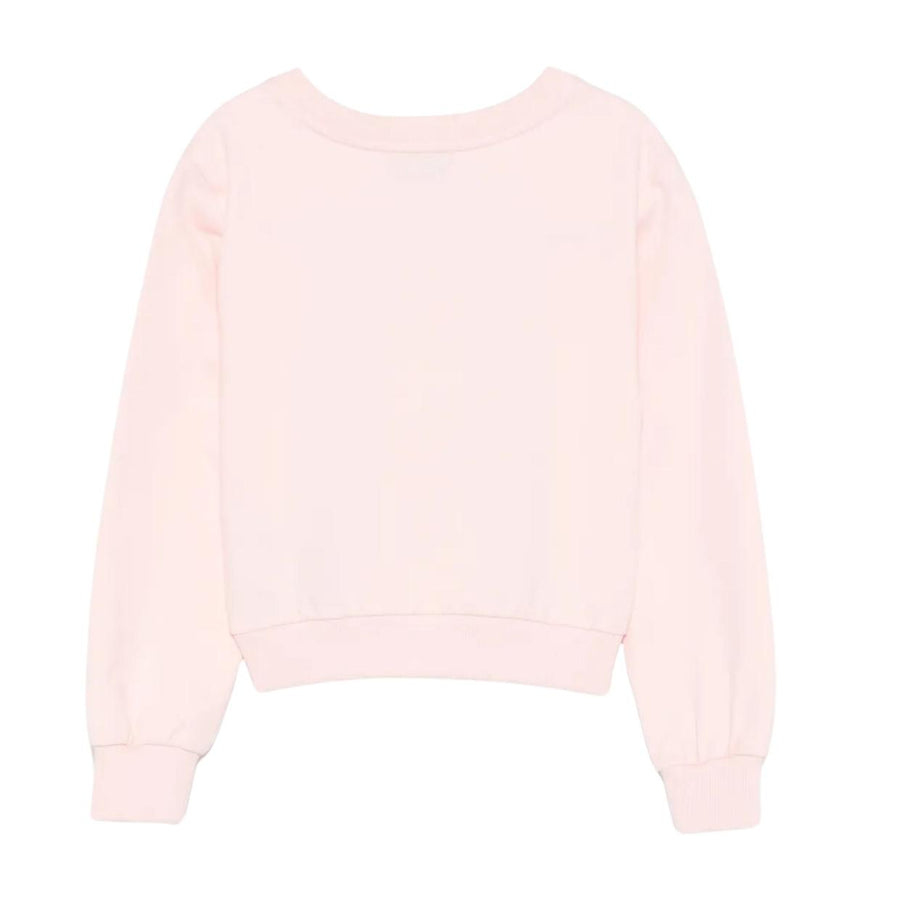 Moschino Kids Teddy Bear Logo Pink Sweatshirt