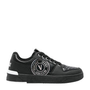 Versace Jeans Couture Black Starlight Low Top Leather Trainers